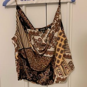 Missguided patterned tank top